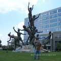 modern garden sculpture metal craft life size nude statues for musica sculpture